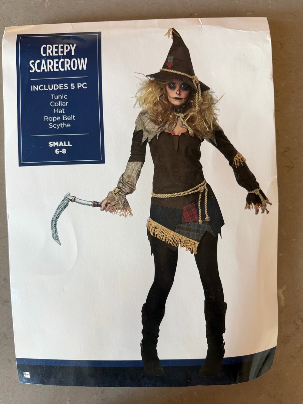 California Costumes 5 pc Creepy Scarecrow Halloween Makeup Tutorial Adult S 6-8